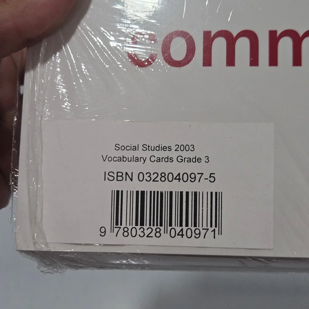 Scott Foresman Social Studies 2003 Vocabulary Cards Grade 3 ISBN 0328040975 NEW